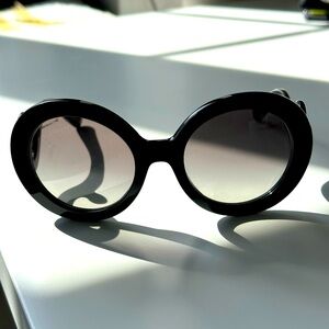 Prada Spr27N Baroque Gradient Oversized Sunglasses